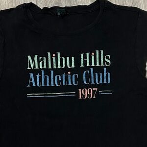 Women's Wild Fable Black Malibu Hills Athletic Club Muscle T-shirt - XL